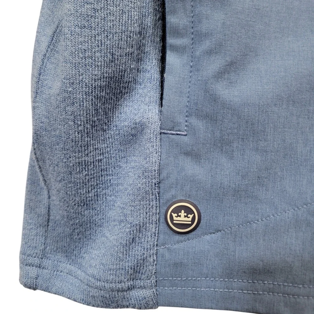 NEW Peter Millar Solstice Performance Hybrid Full-Zip Cardigan OceanBlue Mens XL